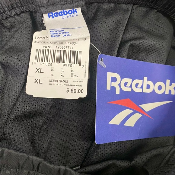 REEBOK I3 ALLEN IVERSON TRACK PANTS RARE NEW 
RETRO LEGACY COLLECTION SIZE XL - Picture 4 of 4